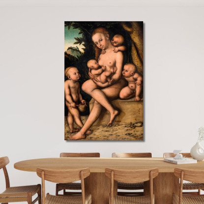 Carità Lucas Cranach the Elder lce10 quadro stampato su tela