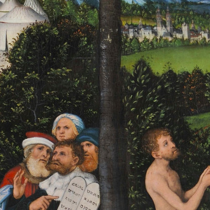Dannazione E Redenzione Lucas Cranach the Elder lce15 quadro stampato su tela