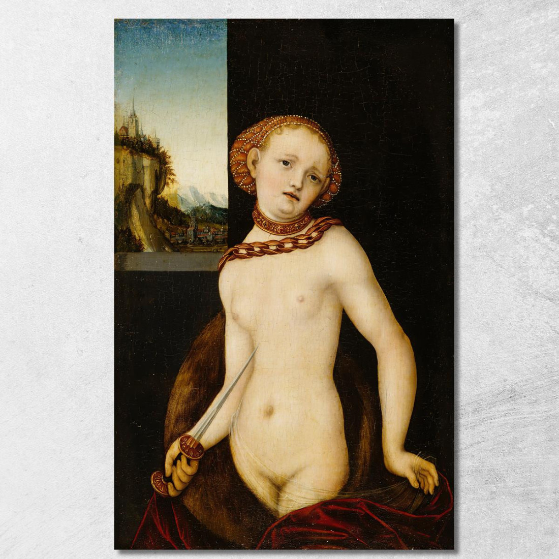 Lucrezia 3 Lucas Cranach the Elder lce25 quadro stampato su tela Lucrezia 3 Lucas Cranach the Elder lce25 quadro stampato su tela