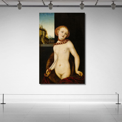 Lucrezia 3 Lucas Cranach the Elder lce25 quadro stampato su tela