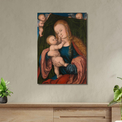 Madonna Col Bambino 3 Lucas Cranach the Elder lce32 quadro stampato su tela