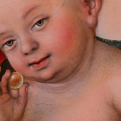 Madonna Col Bambino Con Grappoli D'Uva Lucas Cranach the Elder lce33 quadro stampato su tela