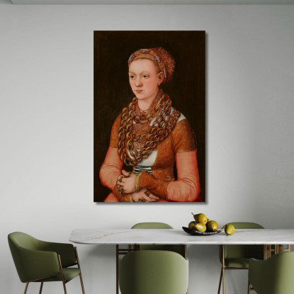 Ritratto Di Anna Buchner Nata Lindacker Lucas Cranach the Elder lce46 quadro stampato su tela