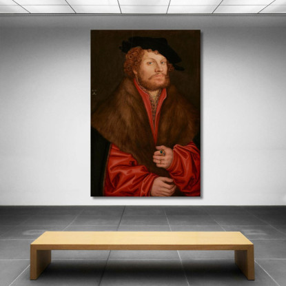 Ritratto Di Moritz Buchner Lucas Cranach the Elder lce52 quadro stampato su tela