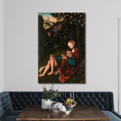 Sansone E Dalila Lucas Cranach the Elder lce59 quadro stampato su tela