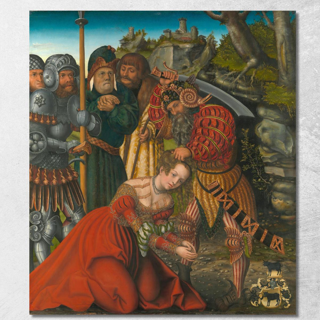 Il Martirio Di Santa Barbara Lucas Cranach the Elder lce81 quadro stampato su tela Il Martirio Di Santa Barbara Lucas Cranach the Elder lce81 quadro stampato su tela