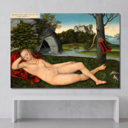 La Ninfa Della Sorgente Lucas Cranach the Elder lce83 quadro stampato su tela