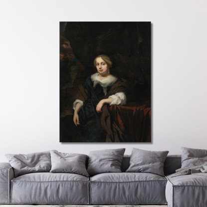 Ritratto Di Una Dama 5 Nicolaes Maes nma18 quadro stampato su tela