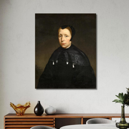 Ritratto Di Una Vedova Nicolaes Maes nma22 quadro stampato su tela