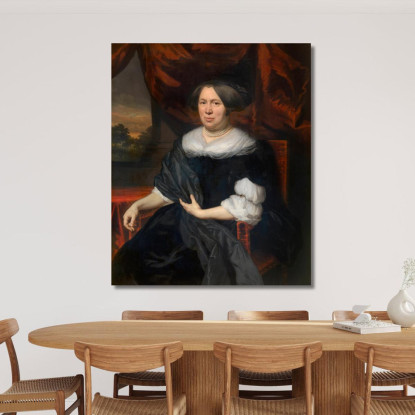 Ritratto Di Una Donna 2 Nicolaes Maes nma23 quadro stampato su tela