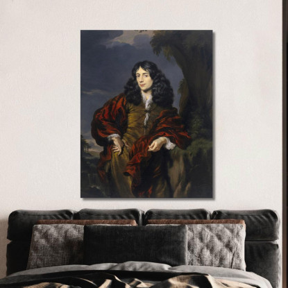 Ritratto Di Un Giovane Uomo Possibilmente Simon Van Alphen (1650-1730) Nicolaes Maes nma26 quadro stampato su tela
