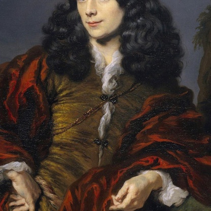 Ritratto Di Un Giovane Uomo Possibilmente Simon Van Alphen (1650-1730) Nicolaes Maes nma26 quadro stampato su tela