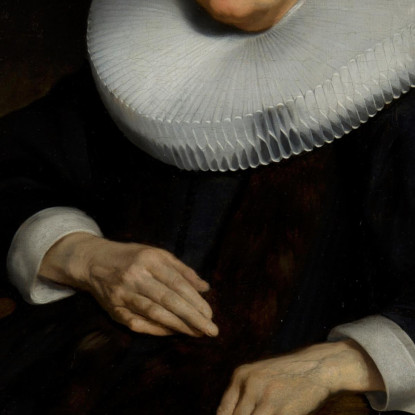 Ritratto Di Margaretha De Geer (1583-1672) Nicolaes Maes nma29 quadro stampato su tela