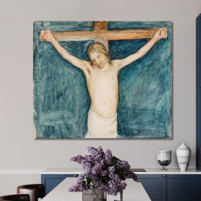 Crocifissione Pekka Halonen phl3 quadro stampato su tela
