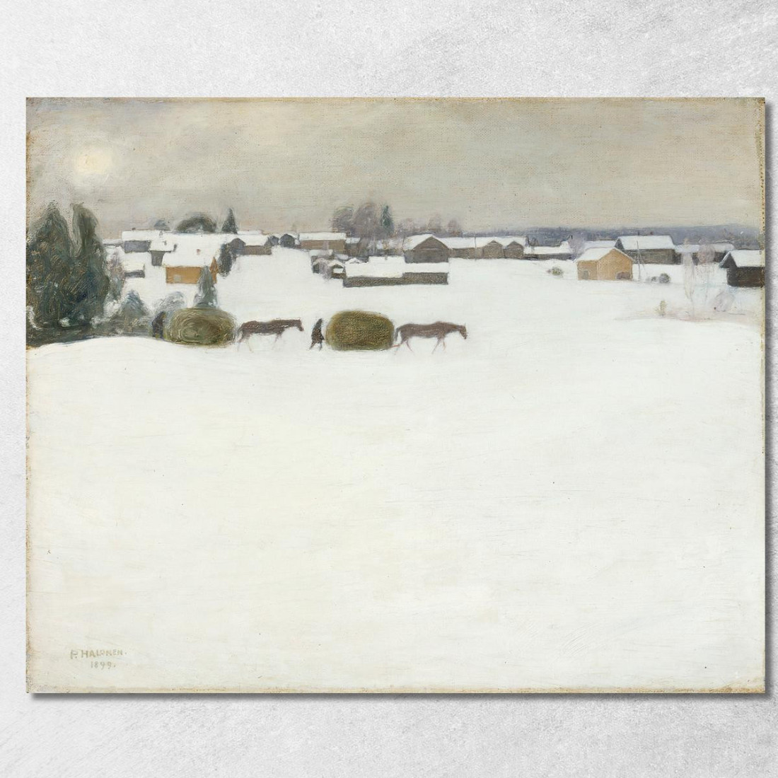 Carico Di Fieno Pekka Halonen phl12 quadro stampato su tela Carico Di Fieno Pekka Halonen phl12 quadro stampato su tela