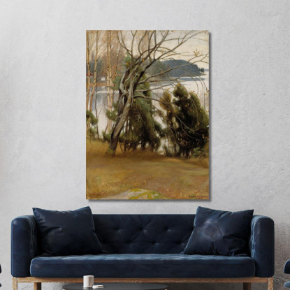 Salice In Autunno Pekka Halonen phl19 quadro stampato su tela