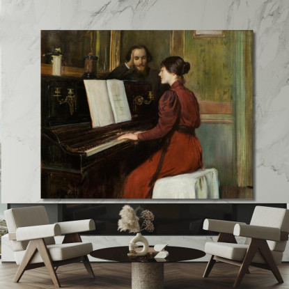 Una Storia D'Amore Santiago Rusiñol srs1 quadro stampato su tela