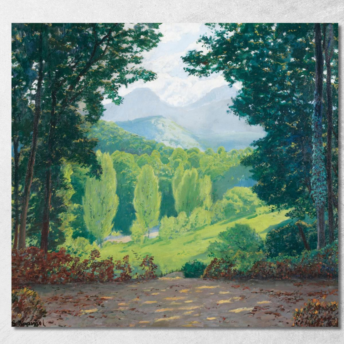 Il Montseny Santiago Rusiñol srs10 quadro stampato su tela Il Montseny Santiago Rusiñol srs10 quadro stampato su tela