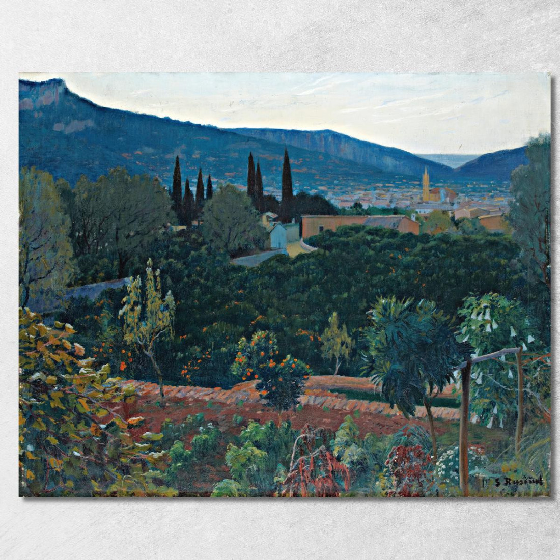 La Valle Di Sóller Santiago Rusiñol srs11 quadro stampato su tela La Valle Di Sóller Santiago Rusiñol srs11 quadro stampato su tela