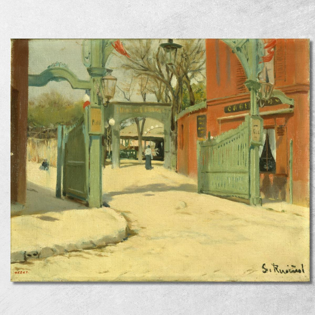 Ingresso Al Parco Del Moulin De La Galette Santiago Rusiñol srs12 quadro stampato su tela Ingresso Al Parco Del Moulin De La Galette Santiago Rusiñol srs12 quadro stampato su tela
