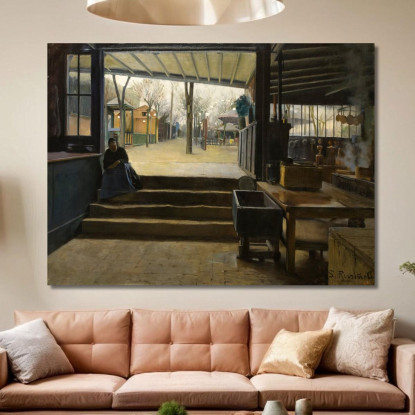 Laboratorio Della Galette Santiago Rusiñol srs22 quadro stampato su tela