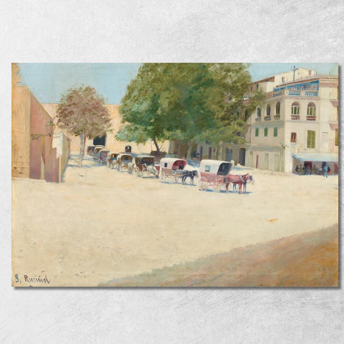 Passeggiata Di Maiorca Santiago Rusiñol srs28 quadro stampato su tela Passeggiata Di Maiorca Santiago Rusiñol srs28 quadro stampato su tela