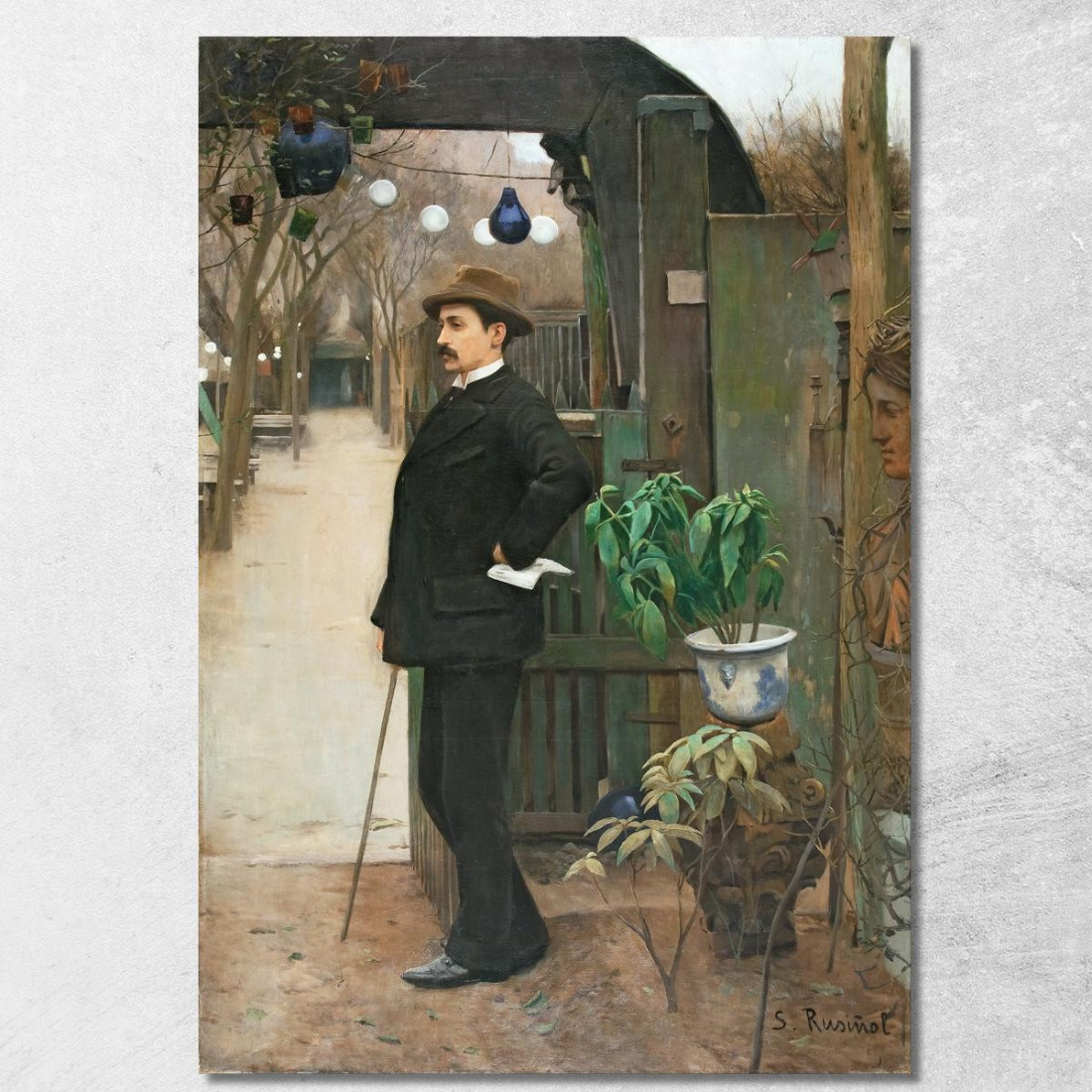 Ritratto Di Miquel Utrillo 2 Santiago Rusiñol srs31 quadro stampato su tela Ritratto Di Miquel Utrillo 2 Santiago Rusiñol srs31 quadro stampato su tela