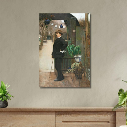 Ritratto Di Miquel Utrillo 2 Santiago Rusiñol srs31 quadro stampato su tela