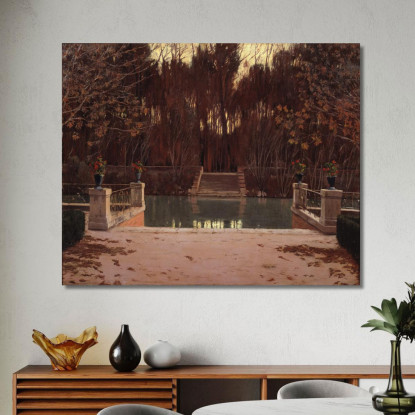 Il Pontile Santiago Rusiñol srs38 quadro stampato su tela