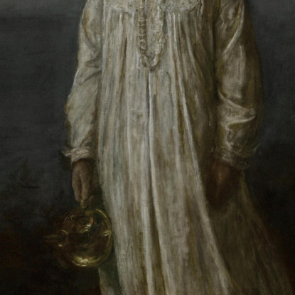 Una Sonnambula Sir John Everett Millais jem1 quadro stampato su tela