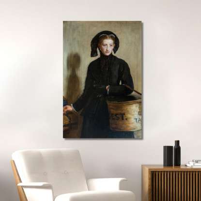 Il Piccolo Contributo Della Vedova Sir John Everett Millais jem2 quadro stampato su tela