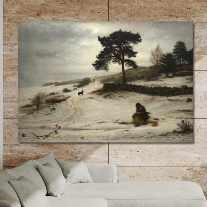 Soffia Soffia Vento Invernale Sir John Everett Millais jem4 quadro stampato su tela