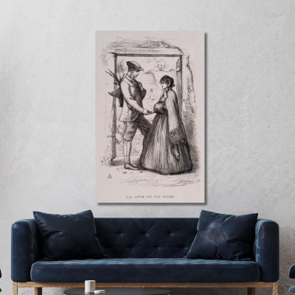 Lord Lufton E Lucy Robarts Sir John Everett Millais jem16 quadro stampato su tela