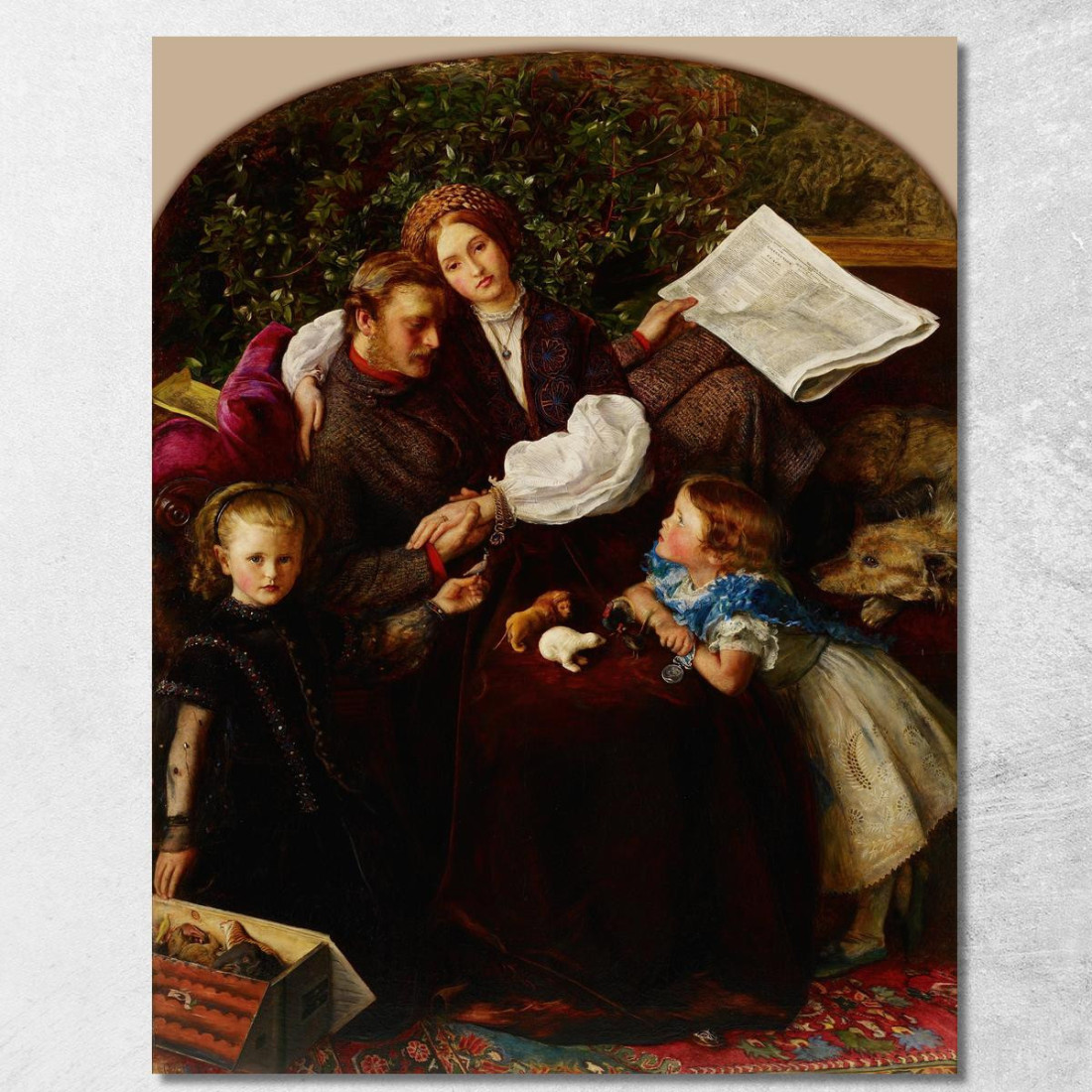 Pace Conclusa Sir John Everett Millais jem22 quadro stampato su tela Pace Conclusa Sir John Everett Millais jem22 quadro stampato su tela
