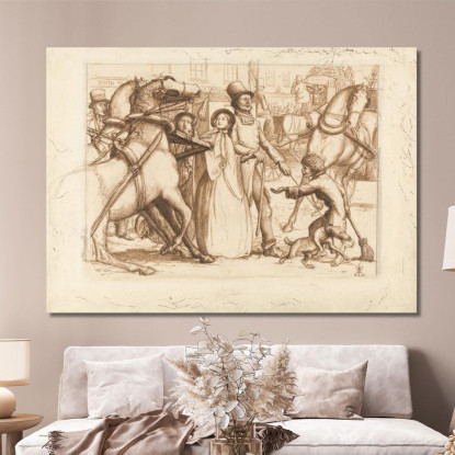 L'Uomo Cieco Sir John Everett Millais jem48 quadro stampato su tela