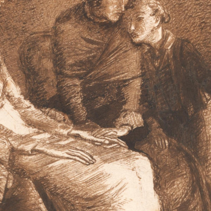 L'Uomo Morente Sir John Everett Millais jem51 quadro stampato su tela