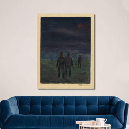 Buio Karl Wiener kwn189 quadro stampato su tela