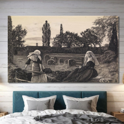 La Valle Del Riposo – Studio Finito Sir John Everett Millais jem59 quadro stampato su tela