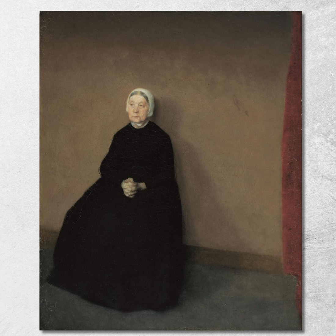 Una Vecchia Vilhelm Hammershøi vhm5 quadro stampato su tela Una Vecchia Vilhelm Hammershøi vhm5 quadro stampato su tela