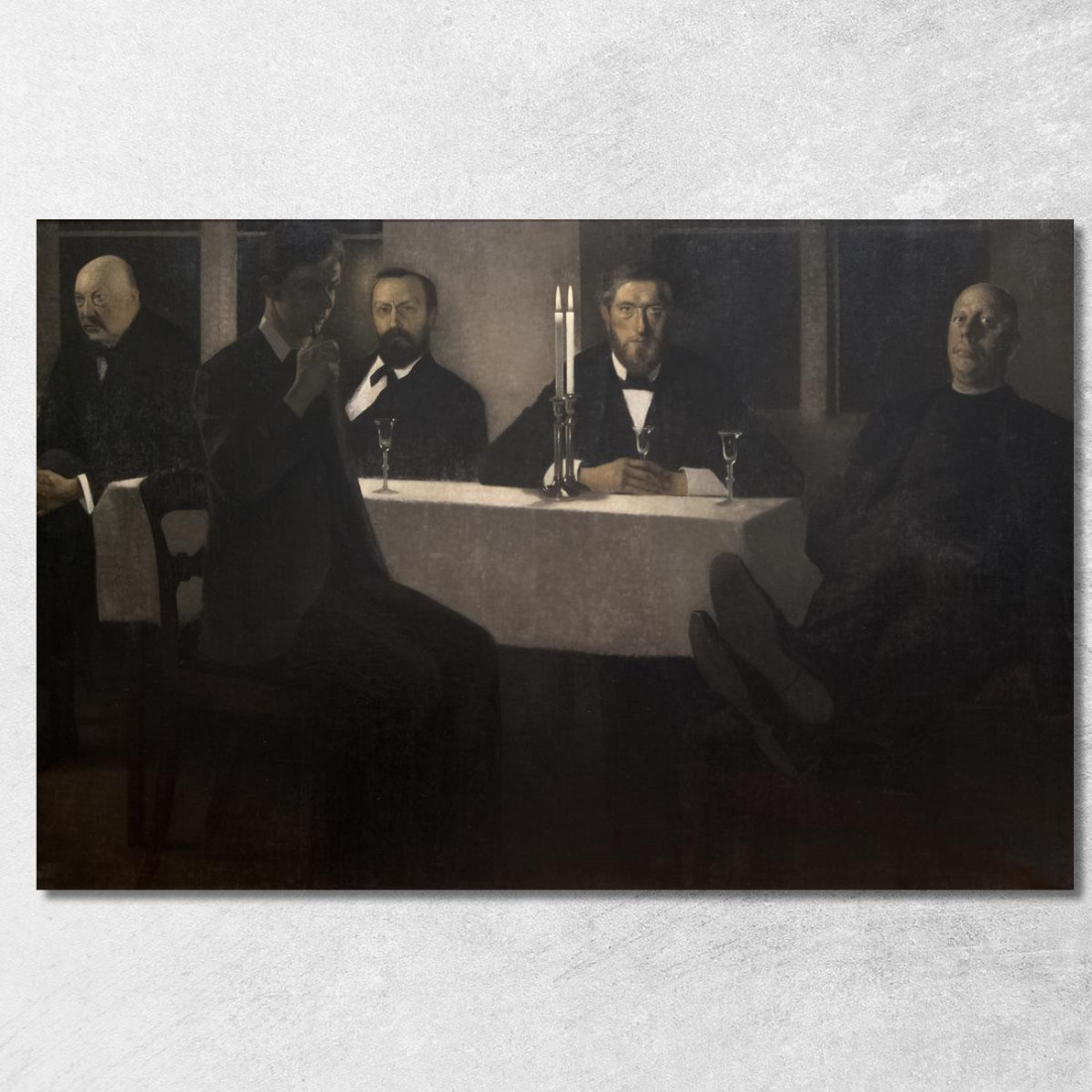 Cinque Ritratti Vilhelm Hammershøi vhm9 quadro stampato su tela Cinque Ritratti Vilhelm Hammershøi vhm9 quadro stampato su tela