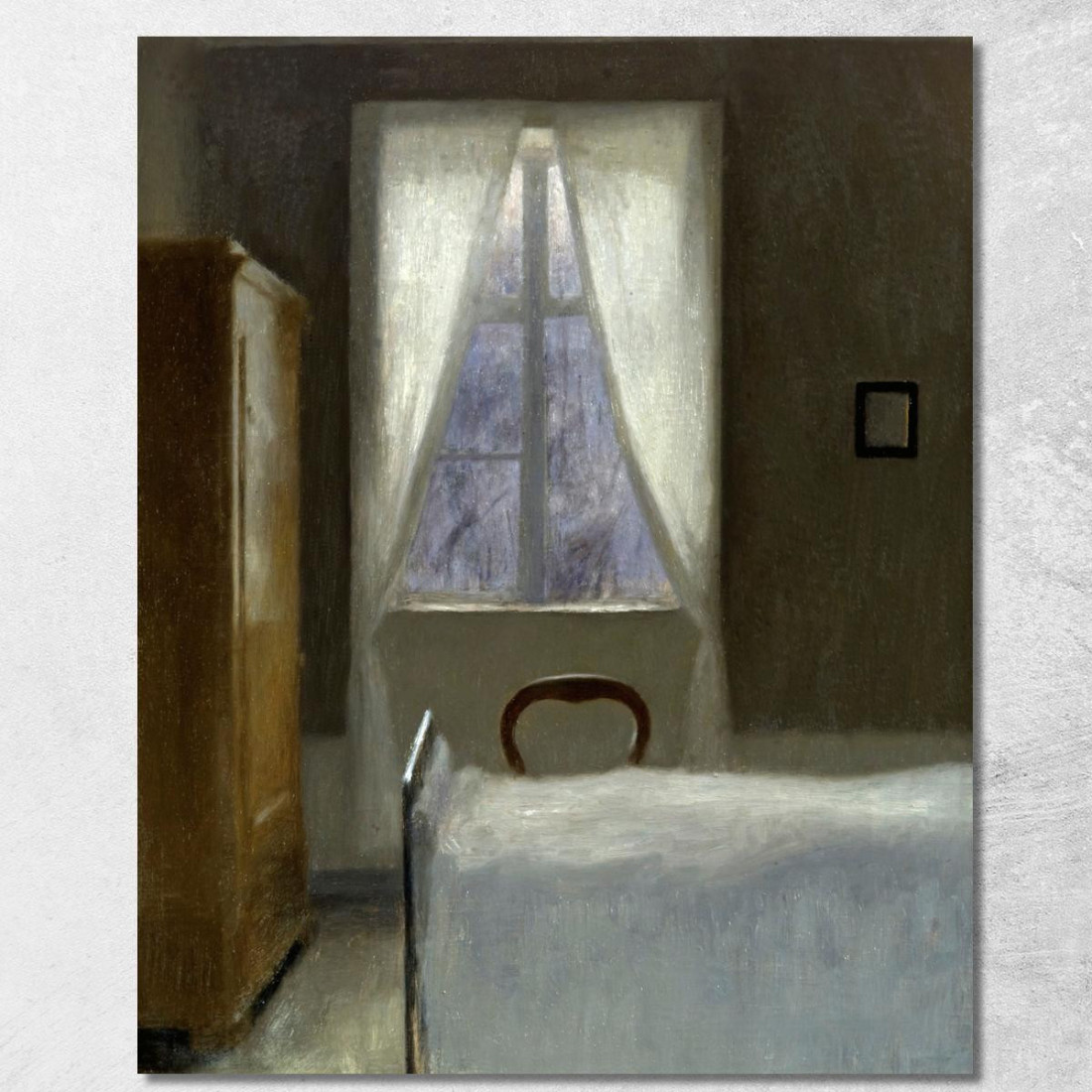 Interno 2 Vilhelm Hammershøi vhm22 quadro stampato su tela Interno 2 Vilhelm Hammershøi vhm22 quadro stampato su tela