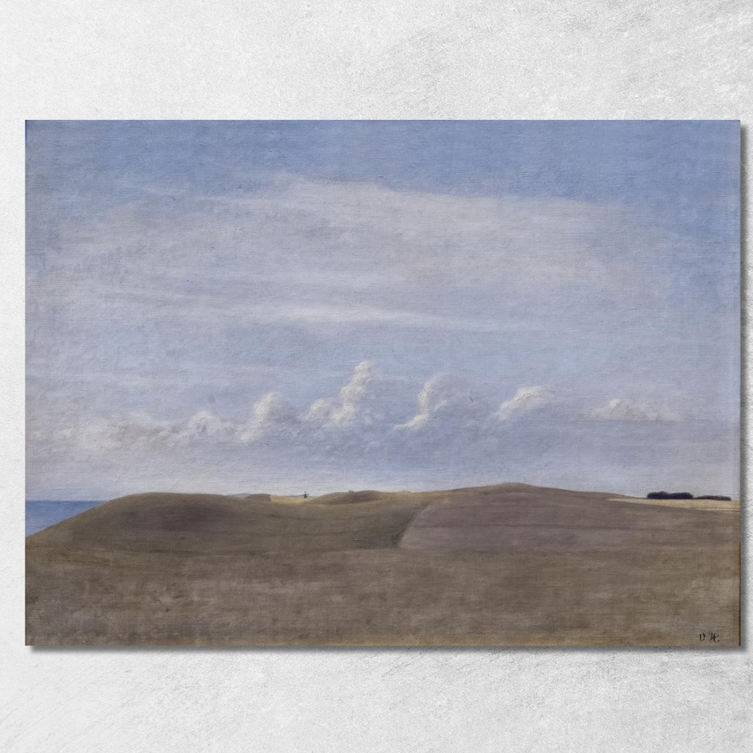 Paesaggio Vilhelm Hammershøi vhm42 quadro stampato su tela Paesaggio Vilhelm Hammershøi vhm42 quadro stampato su tela