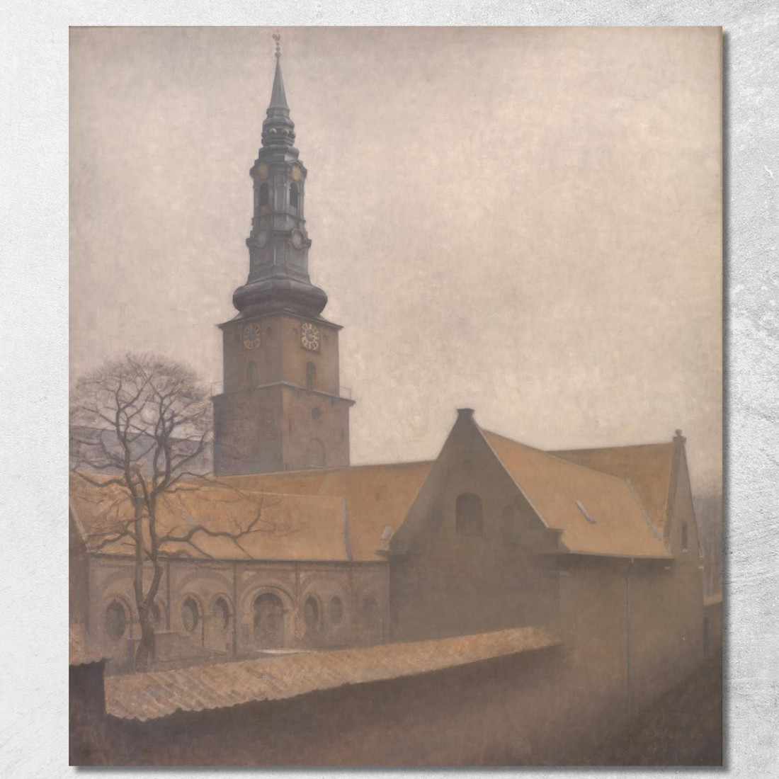 Chiesa Di San Pietro Copenaghen Vilhelm Hammershøi vhm55 quadro stampato su tela Chiesa Di San Pietro Copenaghen Vilhelm Hammershøi vhm55 quadro stampato su tela