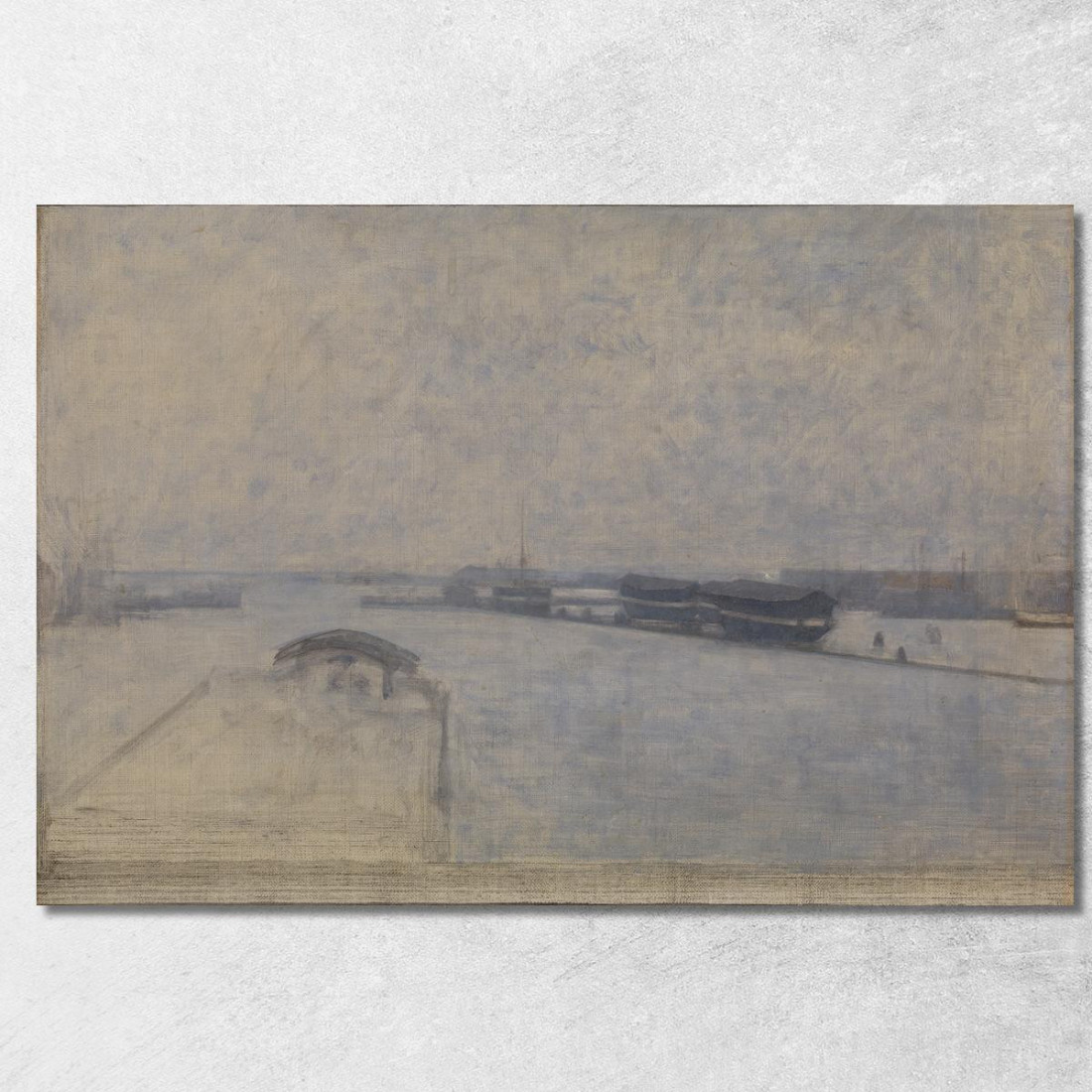Il Porto Di Copenaghen Visto Da Kvæsthusgade Vilhelm Hammershøi vhm66 quadro stampato su tela Il Porto Di Copenaghen Visto Da Kvæsthusgade Vilhelm Hammershøi vhm66 quadro stampato su tela