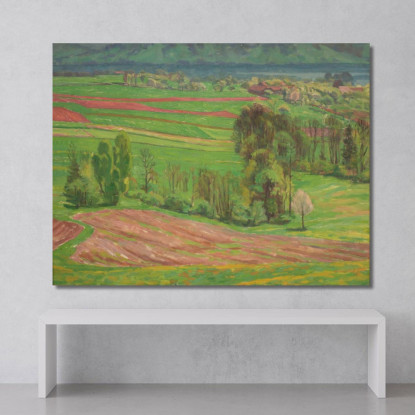 Paesaggio Dell'Attersee In Primavera Walther Gamerith wgm3 quadro stampato su tela