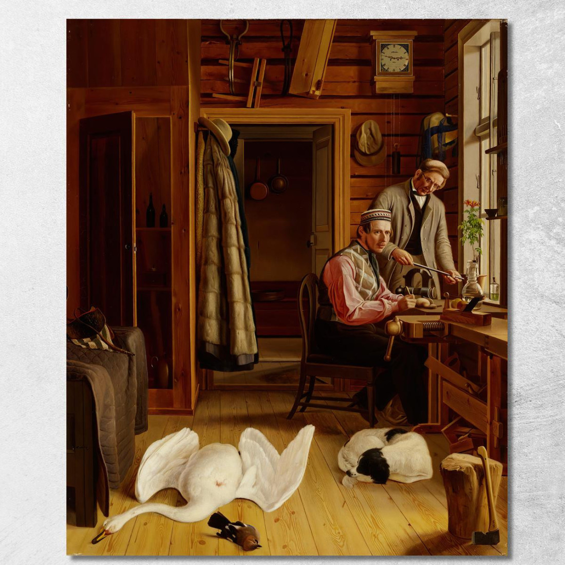 Interno Del Laboratorio Di Marieberg Ferdinand von Wright fvw14 quadro stampato su tela Interno Del Laboratorio Di Marieberg Ferdinand von Wright fvw14 quadro stampato su tela