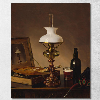 Natura Morta Nell'Atelier Ferdinand von Wright fvw26 quadro stampato su tela