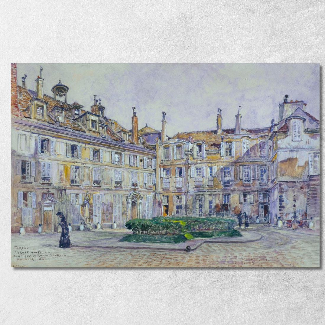 Cortile Interno Dell'Abbaye-Aux-Bois 16 Rue De Sèvres Nel 1906 7° Arrondissement Frédéric Houbron fhb4 quadro stampato su tela Cortile Interno Dell'Abbaye-Aux-Bois 16 Rue De Sèvres Nel 1906 7° Arrondissement Frédéric Houbron fhb4 quadro stampato su tela
