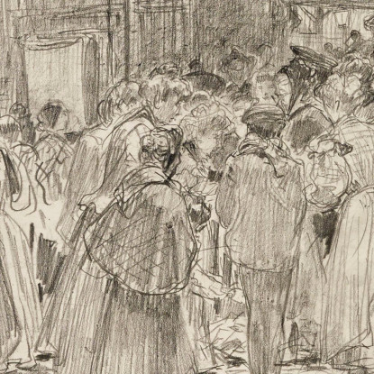 La Rostiche Marché Des Enfants-Rouges Nel 1907 3° Arrondissement Frédéric Houbron fhb14 quadro stampato su tela