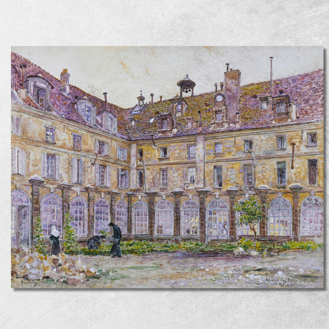 Il Chiostro Dell'Abbaye-Aux-Bois Rue De Sèvres Frédéric Houbron fhb22 quadro stampato su tela Il Chiostro Dell'Abbaye-Aux-Bois Rue De Sèvres Frédéric Houbron fhb22 quadro stampato su tela